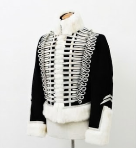 Men's Winter Hussar Jacket Wool Uniform Coat Windproof Breathable Stand Collar Ceremonial Outerwear - Product Image 2