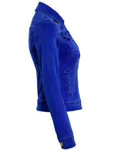 Veste en jean pour femme, conception personnalisée OEM/ODM, haute qualité, prix d'usine, élégante, confortable, vêtement d'extérieur tendance, fabricant - Product Image 3