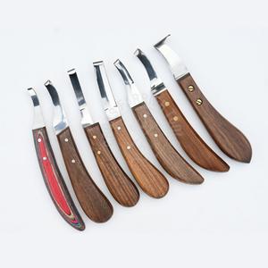 Cuchillo de Herrador para Pezuñas de Caballo con Mango de Madera, Cuchillo de Lazo para Abcesos Rainbow, Hoja Estrecha, Hoja de Doble Cara, Herramienta Clásica Desmontable para Lazo - Product Image 5