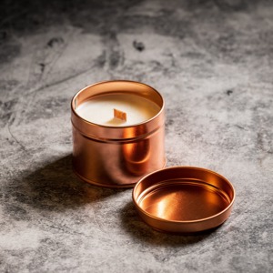 Bocaux à bougies ronds en métal argenté de luxe avec couvercle, vente en gros, pour bricolage, artisanat, cadeaux de fêtes, personnalisation du logo - Product Image 6