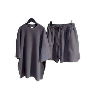 Ensemble de vêtements de sport pour homme, été, jogging, golf, t-shirt, short, pantalon formel, vêtements de sport, manches courtes, 100% coton - Product Image 6