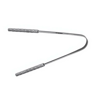 Nettoyeur de langue en acier inoxydable de 5 pouces, éliminateur de mauvaise haleine, outil d'hygiène buccale, outil de soins dentaires réutilisable - Product Image 3