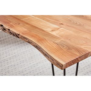 Tavolo da Pranzo Shanahan in Legno di Acacia Naturale con Bordo Vivo - Product Image 6