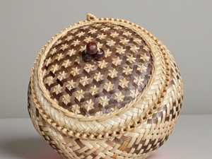Cesta de bambú natural tejida a mano para arroz glutinoso, forma de calabaza, 6 pulgadas, doble capa, contenedor de alimentos de mimbre, proveedor - Product Image 3