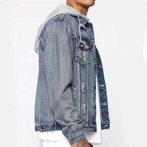 Nouvelle mode automne hiver veste en jean à manches longues en coton noir pour hommes veste en jean - Product Image 3