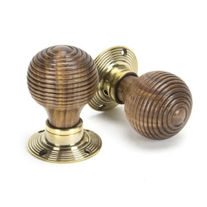 Poignée de porte de style Cottage en bois d'ébène de qualité supérieure et laiton massif, hauteur standard, pour usage intérieur et extérieur, quincaillerie de meubles domestiques - Product Image 4