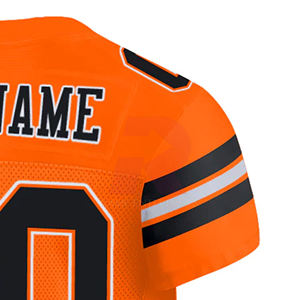 Camiseta de Fútbol Americano Personalizada al por Mayor con Logotipo, Sublimada, Impresa, Transpirable, 100% Poliéster, Antibacteriana, que Absorbe la Humedad - Product Image 4