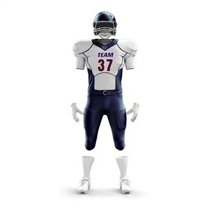 Hot Selling Custom Printed Breathable Front Logo Short Sleeve American Football Uniform-High Quality 100% Polyester <b>Cheap</b> Price - Product Image 2