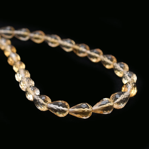 Perles de citrine naturelle facettées en forme de goutte, qualité AAA+, 5x8mm-7x10mm, pierres semi-précieuses pour la création de bijoux - Product Image 1