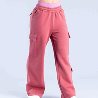 Pantalon skinny évasé pour femme, taille mi-haute, streetwear d'hiver, décontracté, pour le quotidien, en dentelle, 100% coton molletonné, écologique