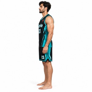Vêtements de sport respirants pour clubs sportifs unisexes pour jeunes avec service OEM, ensemble uniforme de basketball, design personnalisé, maillot et short d'équipe - Product Image 4