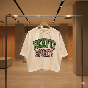 เสื้อยืดผู้ชายแขนสั้นทรงครอป รุ่นใหม่ แฟชั่นคุณภาพสูง ผ้าฝ้าย 100% ระบายอากาศได้ดี สวมใส่สบาย เหมาะสำหรับฤดูร้อน ราคาขายส่ง Rexfit Sports - Product Image 1
