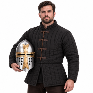 Casco de los Caballeros Templarios, Réplica Medieval Hecha a Mano en Metal |   Explora la Historia para Reenactaciones Históricas - Product Image 4