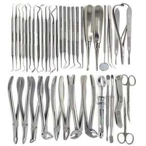 Kit d'instruments chirurgicaux dentaires en acier inoxydable, pinces orthodontiques manuelles, coupe-fil, ciseaux, argent, classe I, poignée moletée, CE - Product Image 3