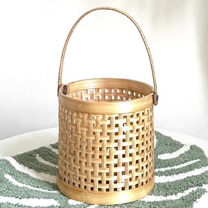 Woven bamboo <b>baskets</b> with handle decorative native <b>basket</b> container <b>for</b> <b>flower</b> gift display - Product Image 3