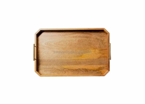 Bandeja de Servir Decorativa de Madera Nueva Hecha a Mano, No Tóxica, con Diseño de Dibujos Animados, Color Marrón, para Desayuno, Cena, Comida, Fiestas, Cocina - Product Image 3