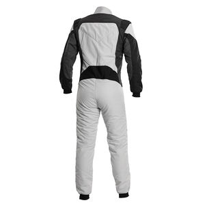 Traje de Carreras de Karts Personalizado, Color Blanco y Negro, Cuello Alto, Manga Larga, Transpirable, Resistente al Viento, Talla Grande, Unisex - Product Image 4