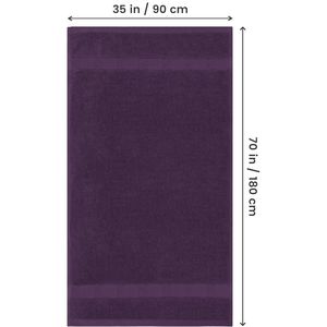 Luxurious 600 GSM 35\" X 70\" Jumbo <b>Bath</b> Sheet <b>Towels</b> 100% Ring Spun Cotton Quick Dry Highly Absorbent 2-Piece <b>Set</b> - Product Image 3