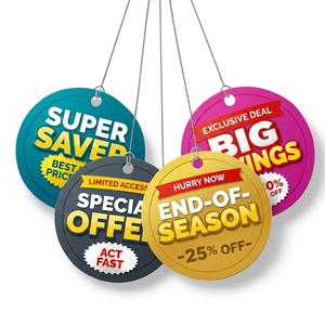 Double Sided PVC Hanging Dangler Promotional Display Sign Retail Marketing Advertising <b>Board</b> for Supermarket - Product Image 1