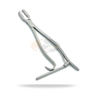 Pinces à os 5 pouces 12,5 cm en acier inoxydable réutilisables à verrouillage manuel à cliquet 2x2 dents Instrument chirurgical orthopédique - Product Image 4
