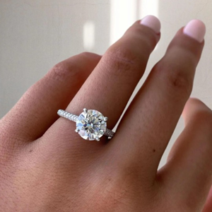 IGI Certified 2.70 Carat Lab Grown <b>Diamond</b> Engagement <b>Ring</b> for Women 14K 18K Gold Luxury Wedding Bridal Jewelry Gift - Product Image 1
