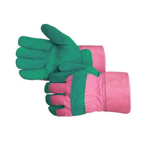 Guantes de Trabajo de Cuero Vacuno, Guantes Industriales de Cuero Resistentes para Protección en Trabajos Pesados, con Refuerzo en Dorso y Puño - Product Image 3