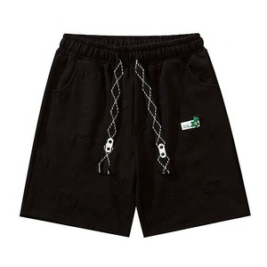 กางเกงขาสั้นกีฬาวิ่งลำลองสำหรับผู้ชายกางเกงขาสั้นผ้าคอตตอน100% ลายนูนโลโก้แบบกำหนดเองสำหรับฤดูร้อน - Product Image 6