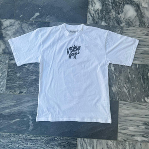 T-shirts pour hommes en jersey 100% coton, imprimés avec des motifs personnalisés par le fabricant, style vintage, effet usé, coupe ample et courte - Product Image 3