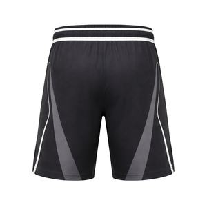 Pantalones Cortos Deportivos Negros Personalizados para Hombre, Pantalones Cortos Transpirables de Poliéster para Entrenamiento y Gimnasio - Product Image 3