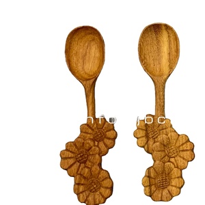 ช้อนปิคนิคงานไม้ทำมือดีไซน์ใหม่ช้อนเสิร์ฟอาหารจากเวียดนาม - Product Image 5