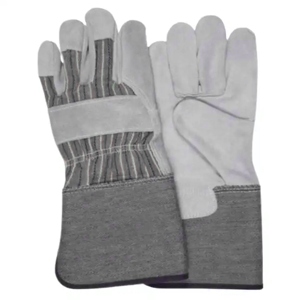 Gants de travail en cuir de vachette pleine fleur canadiens de qualité supérieure, souples, confortables, offrant une protection des mains et dotés de caractéristiques de sécurité réfléchissantes - Product Image 4