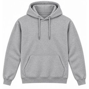 <b>Men</b> Heather <b>Grey</b> Pullover Hoodie Plain Long Sleeve Casual Sweatshirt Custom Logo Streetwear Sportswear Gym Top Shoukat Apparel - Product Image 1