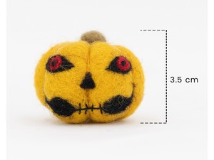 Lot de décorations suspendues d'Halloween effrayantes en feutre aiguilleté : ornements de citrouille répulsifs, idéal pour offrir - Product Image 3