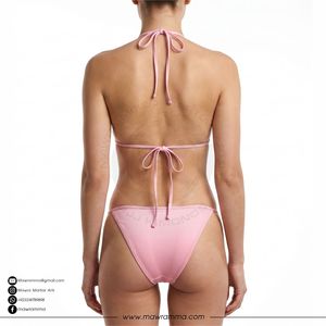 Mawra Martial Arts Sexy Floral Bikini Set 2 Piece Women Resortwear Custom Sublimation Triangle Swimwear Premium Summer Beachwear - Product Image 2