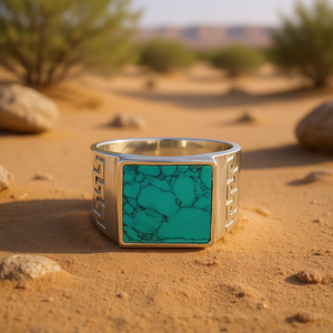 <b>Turquoise</b> Mens Fine <b>Ring</b> 5.2 Grams Weight - Product Image 3