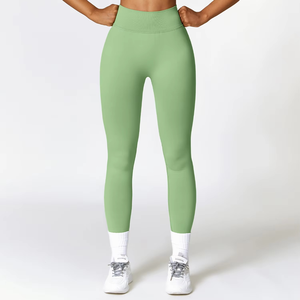 Leggings de sport et yoga pour femmes, best-sellers, coupe ajustée en V, taille haute, effet push-up, pour l'entraînement, la course et le yoga - Product Image 3