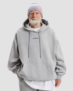 Sweat-shirt col rond personnalisé OEM en molleton épais crème, coupe oversize, pour hommes et femmes, vente en gros - Product Image 4