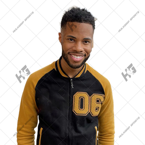 |Delta|sigma Unisex Black and Yellow Formal Front Logo Varsity <b>Jacket</b> - Product Image 3