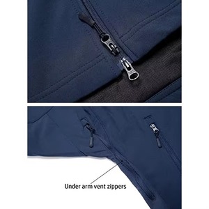 Veste softshell d'hiver pour homme de haute qualité, respirante, imperméable, avec fermeture éclair, nouvelle mode, style hip hop. - Product Image 3