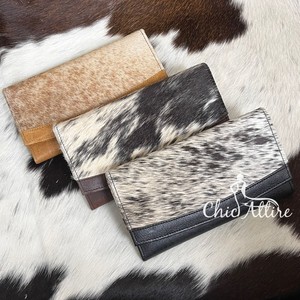 กระเป๋าคลัทช์หนังวัวแท้แฟชั่นวินเทจคุณภาพสูงขายดีสำหรับผู้หญิง  กระเป๋าใส่บัตรเครดิตหนังแท้แบบยาวสั่งทำได้ - Product Image 1