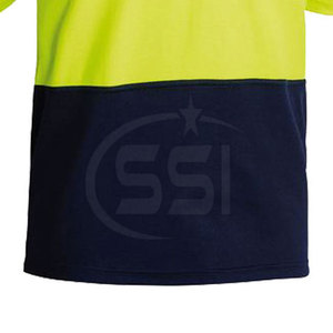 Road Projects Safety Polo Shirt ANSI Class 2 <b>LED</b> Flash Waterproof Breathable Reflective Classic Collar Industrial Apparel - Product Image 4