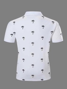 Chemise de golf pour homme à logo personnalisé imprimé numériquement, séchage rapide, couleur unie, mélange polyester/coton, manches courtes, vêtement haut de gamme - Product Image 6
