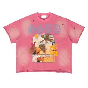 T-shirt en coton uni pour homme, coupe décontractée, impression personnalisée, vente en gros, fabricant, streetwear 2026 - Product Image 3