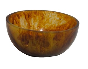 Bol à salade et à fruits classique en résine, pour la maison et la cuisine, fourchette écologique polie personnalisable - Product Image 1