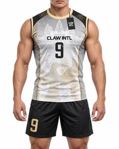 ชุดบาสเก็ตบอล CLAW INTL แบบ unisex พิมพ์ลายดิจิทัล ผ้าโพลีเอสเตอร์ ระบายอากาศได้ดี เสื้อเจอร์ซีย์ผู้ใหญ่ กางเกงขาสั้นไร้ตะเข็บ หมายเลข 9 - Product Image 1