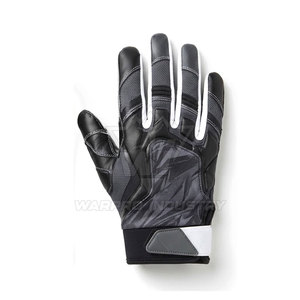 Durable American Football Gloves Athletic Game Gloves Custom Sports Design High Grip Textured Palm Flexible Finger <b>Fit</b> - Product Image 3