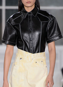 Chaqueta de Cuero para Mujer, Nueva Moda, Resistente al Viento, Chaqueta de Cuero para Hombre y Mujer, Estilos Personalizados, Chaqueta de Cuero Charlotte Burnt Multiple 2006 - Product Image 2