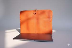 Hair-On Cowhide Leather Laptop Sleeve Handmade Protective Case for 13 14 15 Inch Custom Wholesale LHLS-0006 - Product Image 4