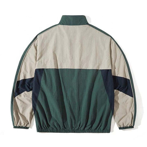 Chaqueta Cortavientos Deportiva para Hombre con Bloques de Color, Cremallera, Cuello Alto, Ajuste Regular, de Poliéster, para Otoño - Product Image 3