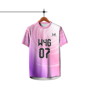 Men's Custom Sublimated Soccer Jersey 100% Polyester Breathable Mesh Quick Dry Short Sleeve Team Uniform Front <b>Logo</b> Printed - Product Image 4